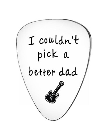 Pua de Guitarra de Acero Inoxidable para Papá - Regalo Especial