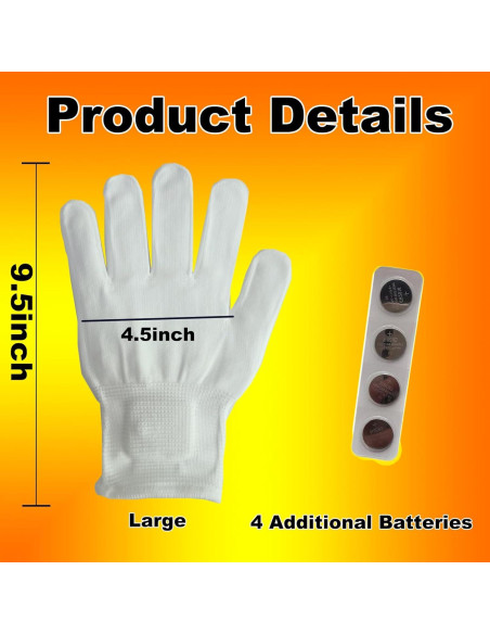 Guantes LED Multicolores Brillantes xinqiang - Talla Grande Guantes LED Multicolores Brillantes xinqiang - Talla Grande