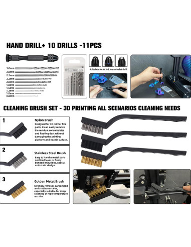 Kit de Herramientas para Impresoras 3D SHUAIAIW 124 Piezas
