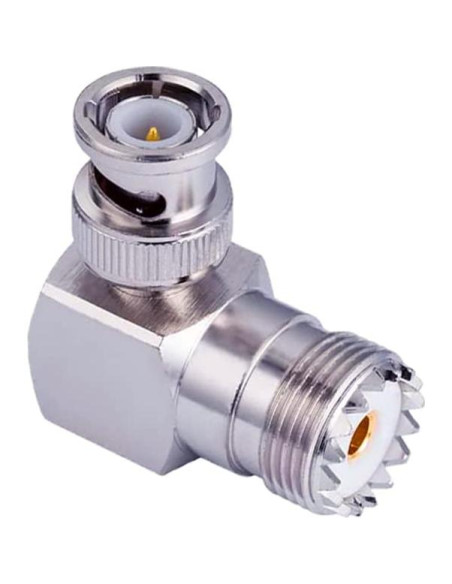 Adaptador BNC macho a SO239 hembra UHF RedYutou Adaptador BNC macho a SO239 hembra UHF RedYutou