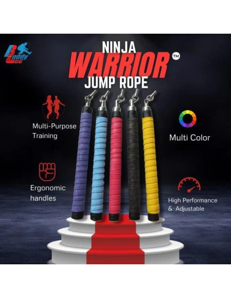 Cuerda de Salto Ajustable Buddy Lee - Fitness y HIIT - Ergonómica Cuerda de Salto Ajustable Buddy Lee - Fitness y HIIT - Ergonómica