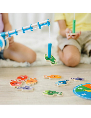 Juego de Pesca Magnético de Madera Melissa & Doug 2 Varas