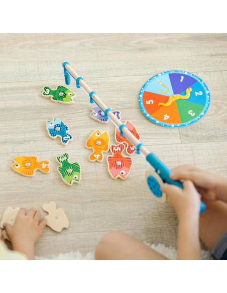 Juego de Pesca Magnético de Madera Melissa & Doug 2 Varas Juego de Pesca Magnético de Madera Melissa & Doug 2 Varas
