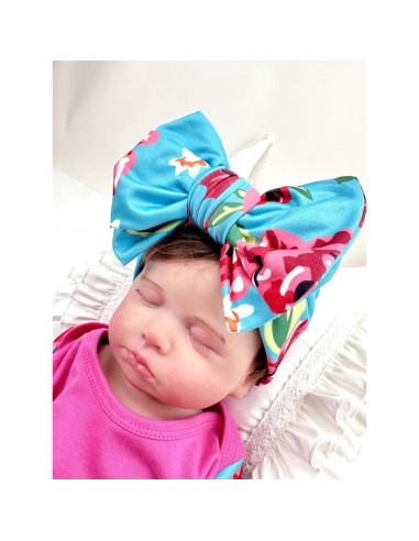 Conjunto Gown Bebé Niña Algodón Suave Rosa Fucsia 0-3 Meses