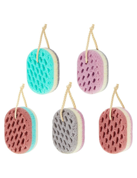 Esponjas de Baño Suaves Boao - 5 Piezas Naturales Exfoliantes Esponjas de Baño Suaves Boao - 5 Piezas Naturales Exfoliantes