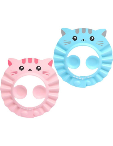 Sombrero de Baño Ajustable Totority para Bebés 2 Pcs Impermeable