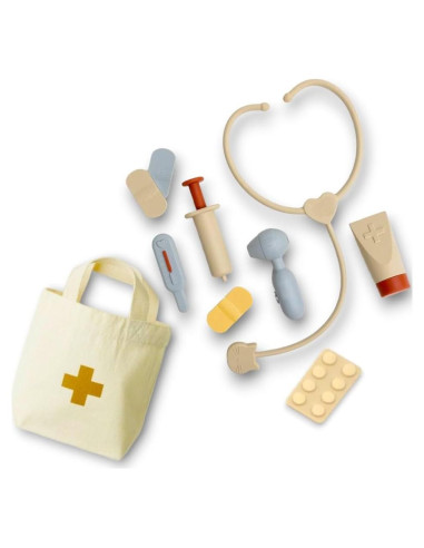 Kit de Juego de Doctor para Niños - 10 Piezas de Silicona Segura