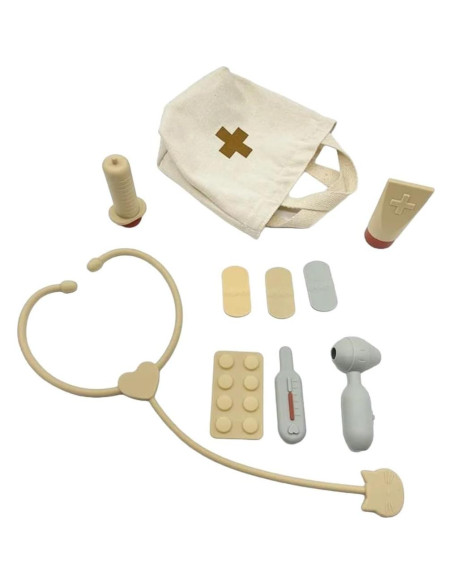 Kit de Juego de Doctor para Niños - 10 Piezas de Silicona Segura Kit de Juego de Doctor para Niños - 10 Piezas de Silicona Segura