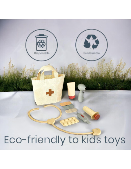 Kit de Juego de Doctor para Niños - 10 Piezas de Silicona Segura Kit de Juego de Doctor para Niños - 10 Piezas de Silicona Segura