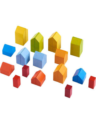 Juego de Bloques de Madera HABA 28 Piezas Montessori 3+