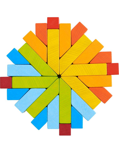 Juego de Bloques de Madera HABA 28 Piezas Montessori 3+