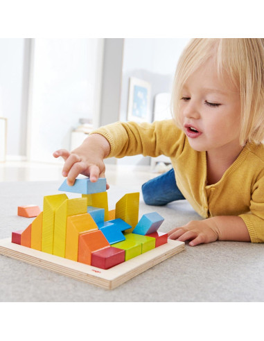 Juego de Bloques de Madera HABA 28 Piezas Montessori 3+