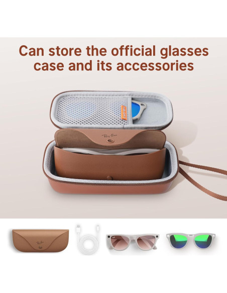 Estuche Duro de Transporte Hibloks para Gafas Ray-Ban Meta Estuche Duro de Transporte Hibloks para Gafas Ray-Ban Meta