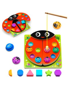 Juguetes Montessori de Madera MOONTOY para Niños 1-4 Años