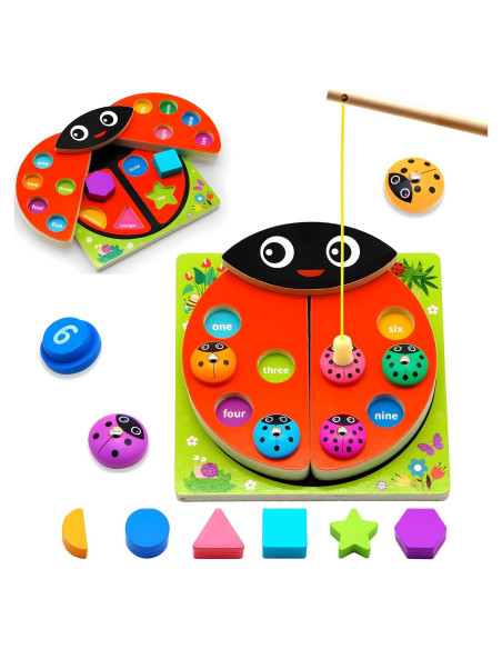 Juguetes Montessori de Madera MOONTOY para Niños 1-4 Años Juguetes Montessori de Madera MOONTOY para Niños 1-4 Años
