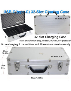 Sistema Inalámbrico de Guía Turística EXMAX-EX-318 con 32 Receptores 2