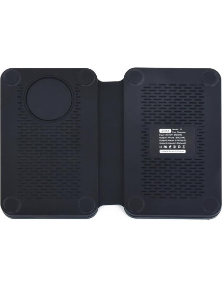 Cargador Inalámbrico 3-en-1 Abbolinxus MagSafe Madera de Nogal Cargador Inalámbrico 3-en-1 Abbolinxus MagSafe Madera de Nogal