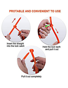 Cadenas Antideslizantes Reutilizables Yilia para Nieve - 10 Piezas 2