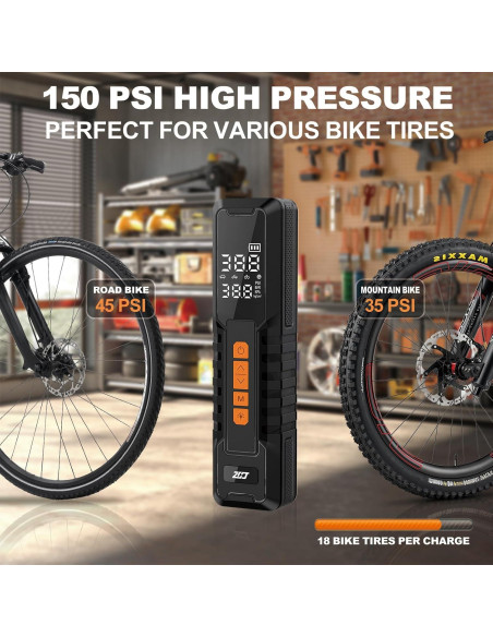 Compresor de Aire Portátil MLDMNHA 150PSI Batería 6000mAh Compresor de Aire Portátil MLDMNHA 150PSI Batería 6000mAh