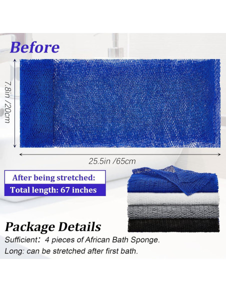 4 Esponjas de Red Exfoliante Boao para Baño - Nylon Grande 4 Esponjas de Red Exfoliante Boao para Baño - Nylon Grande