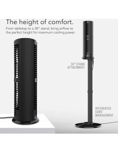 Ventilador de Torre Vornado ATOM 2S AE Oscilante 76.2 cm Negro 2