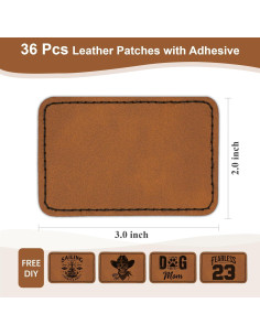 Parche Termoadhesivo Rectangular Tihaolity 36 Pcs 7.62x5.08 cm 2