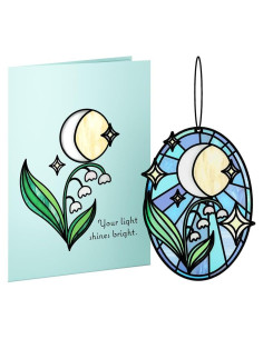Tarjeta Suncatcher Lovepop 3D Brilla Brillante Flor Crepúsculo
