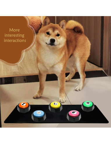 Set de Botones de Comunicación para Mascotas PENGHE - 5 Colores