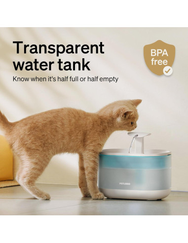 Fuente de Agua para Gatos PETLIBRO 2.1L Ultra Silenciosa