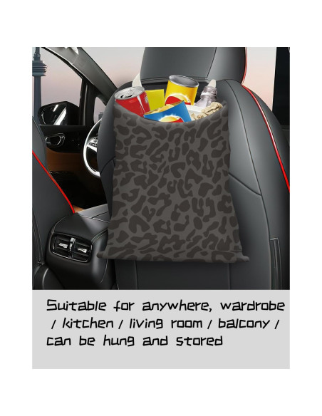Bolsa de Basura para Auto APVDSH Estampado Leopardo 5L Bolsa de Basura para Auto APVDSH Estampado Leopardo 5L