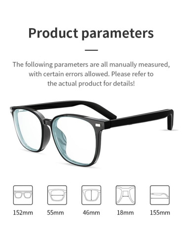 Gafas Inteligentes Bluetooth Piluyaa G05-T3 con Lentes Intercambiables