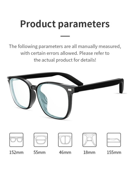 Gafas Inteligentes Bluetooth Piluyaa G05-T3 con Lentes Intercambiables Gafas Inteligentes Bluetooth Piluyaa G05-T3 con Lentes Intercambiables