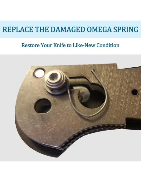 Paquete de 4 Resortes Omega Qtcial para Cuchillos Benchmade Paquete de 4 Resortes Omega Qtcial para Cuchillos Benchmade