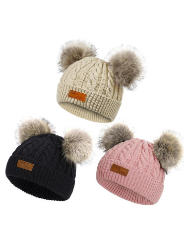Gorro de Invierno para Bebé Niña Century Star - Punto Cálido 6-36 Meses