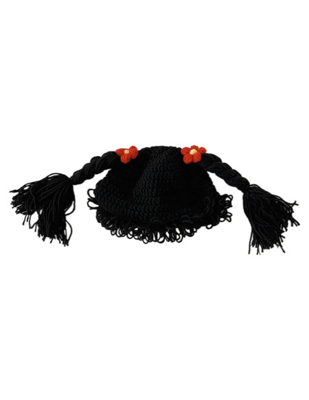 Gorro de Niña Tejido a Mano Thereisno con Coletas - Invierno Gorro de Niña Tejido a Mano Thereisno con Coletas - Invierno