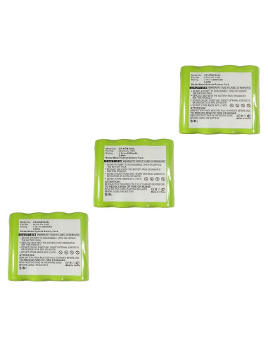 Baterías para Auriculares Synergy Digital 3x SDHP-H1444