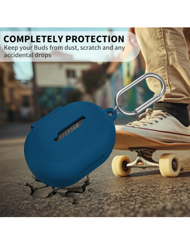 Funda de silicona para auriculares Bose QuietComfort 2024 azul
