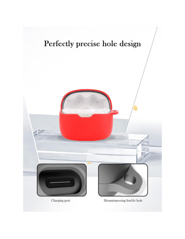 Funda Protectora Silicona BOVUGAC para JBL Tune 230NC TWS - Rojo