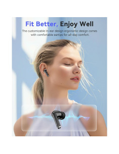 Auriculares Inalámbricos Bluetooth XIAOWTEK S66 50H Batería IPX7 2