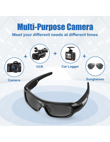 Cámara de Video Deportiva FlyGift 4K con Gafas UV400 y 64GB Cámara de Video Deportiva FlyGift 4K con Gafas UV400 y 64GB