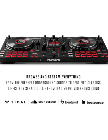 Controlador DJ Numark Mixtrack Platinum FX con Auriculares HF175