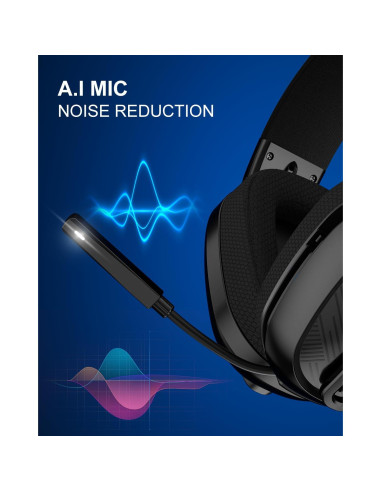 Auriculares Gaming Inalámbricos Jeecoo G10 Bluetooth 5.3 50h
