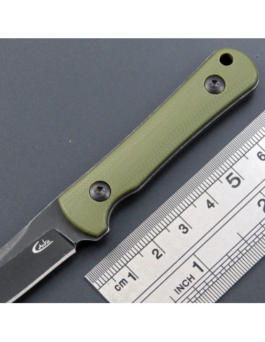 Cuchillo de Cuello EDC Ccanku C1296 Hoja Fija 9Cr18Mov Verde