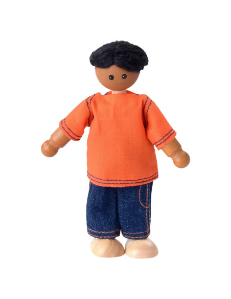 Muñeco Papá Afroamericano Plan Toys 12.95x6.1x3.05cm Muñeco Papá Afroamericano Plan Toys 12.95x6.1x3.05cm