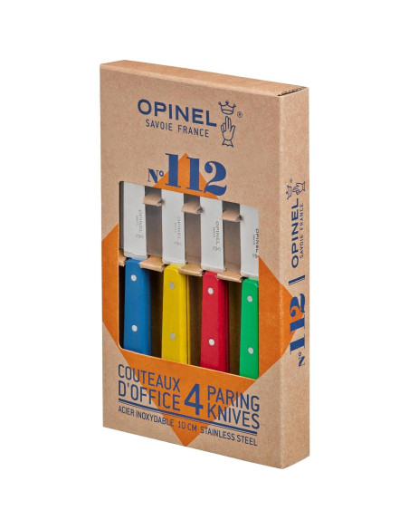 Juego de Cuchillos de Pelar Opinel 4 Piezas Acero Alto Carbono Juego de Cuchillos de Pelar Opinel 4 Piezas Acero Alto Carbono