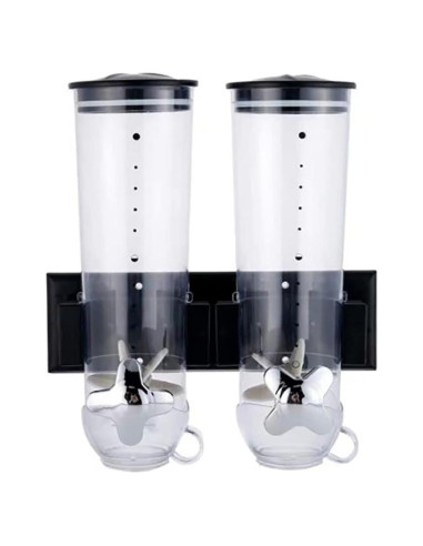 Dispensador de Alimentos Montado en la Pared Kevender 3L Negro