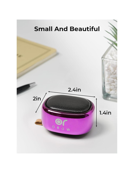Altavoz Bluetooth Portátil OROW C1 Mini 5.1cm Púrpura Altavoz Bluetooth Portátil OROW C1 Mini 5.1cm Púrpura