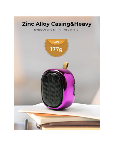 Altavoz Bluetooth Portátil OROW C1 Mini 5.1cm Púrpura