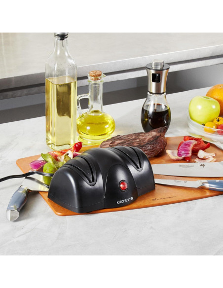Afilador de cuchillos eléctrico Kitchen Tek 2 etapas 19 cm Afilador de cuchillos eléctrico Kitchen Tek 2 etapas 19 cm