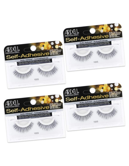 Pestañas Postizas Ardell 105S Autoadhesivas Reutilizables 4 Pares Pestañas Postizas Ardell 105S Autoadhesivas Reutilizables 4 Pares